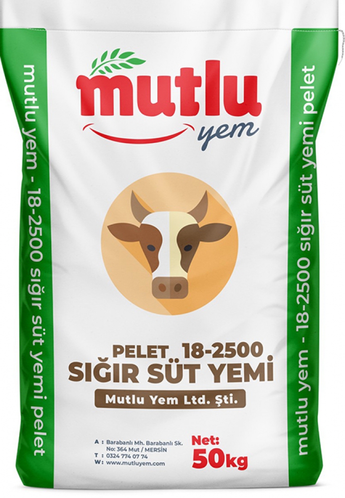 18-2500 <br>sığır süt yemi pelet