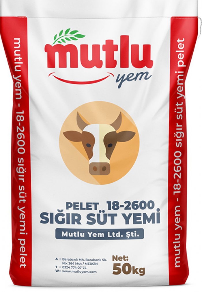 18-2600 <br>sığır süt yemi pelet