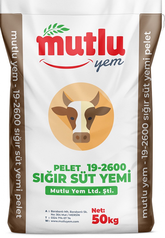 19-2600 <br>sığır süt yemi pelet