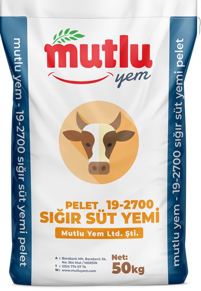 19-2700 <br>sığır süt yemi pelet