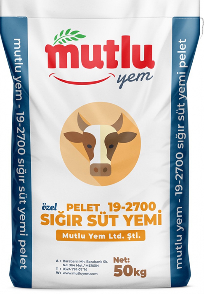 19-2700 <br>sığır süt yemi pelet özel